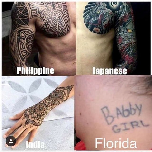 babby girl tattoo meme - Philippine Japanese B.Abby Girl Florida