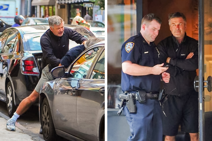 An Alec Baldwin run-in with paparazzi told in 2 pictures