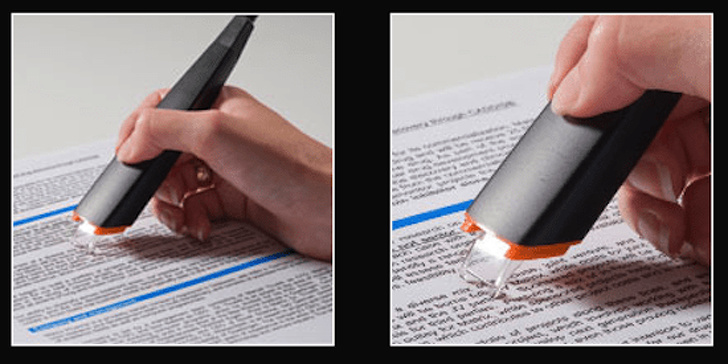 A highlighter that scans your text and sends it to your computer