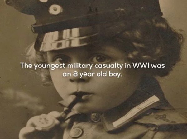 album cover - The youngest military casualty in Wwi was an 8 year old boy.