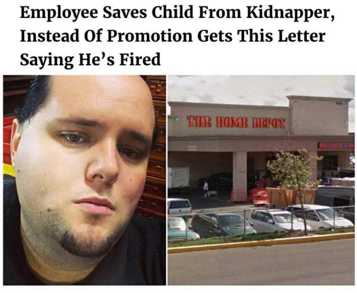 Just your average guy working an average job, until one day when a man showed up at his work and tried to abduct a child. Yikes! 