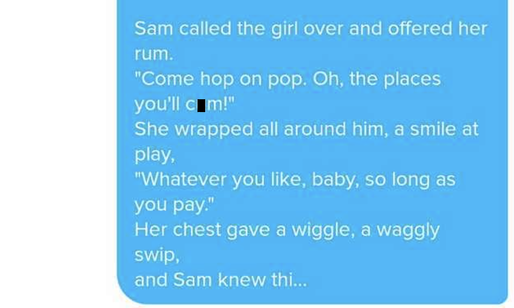 Guy impresses girl with poem of Dr. Seuss and Strippers