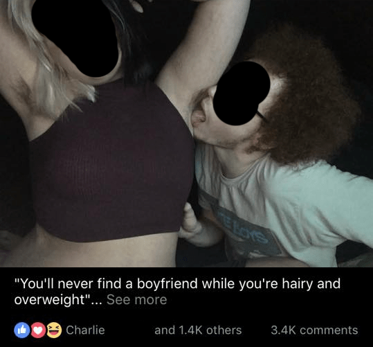 memebase - "You'll never find a boyfriend while you're hairy and overweight"... See more Charlie and others
