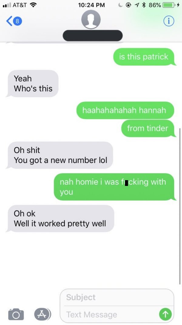 Girl convinces idiot they have the same number