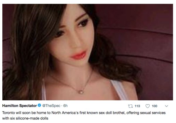 Sex doll brothel is opening in Toronto Wtf Gallery