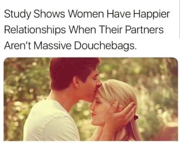 cute romantic love - Study Shows Women Have Happier Relationships When Their Partners Aren't Massive Douchebags.