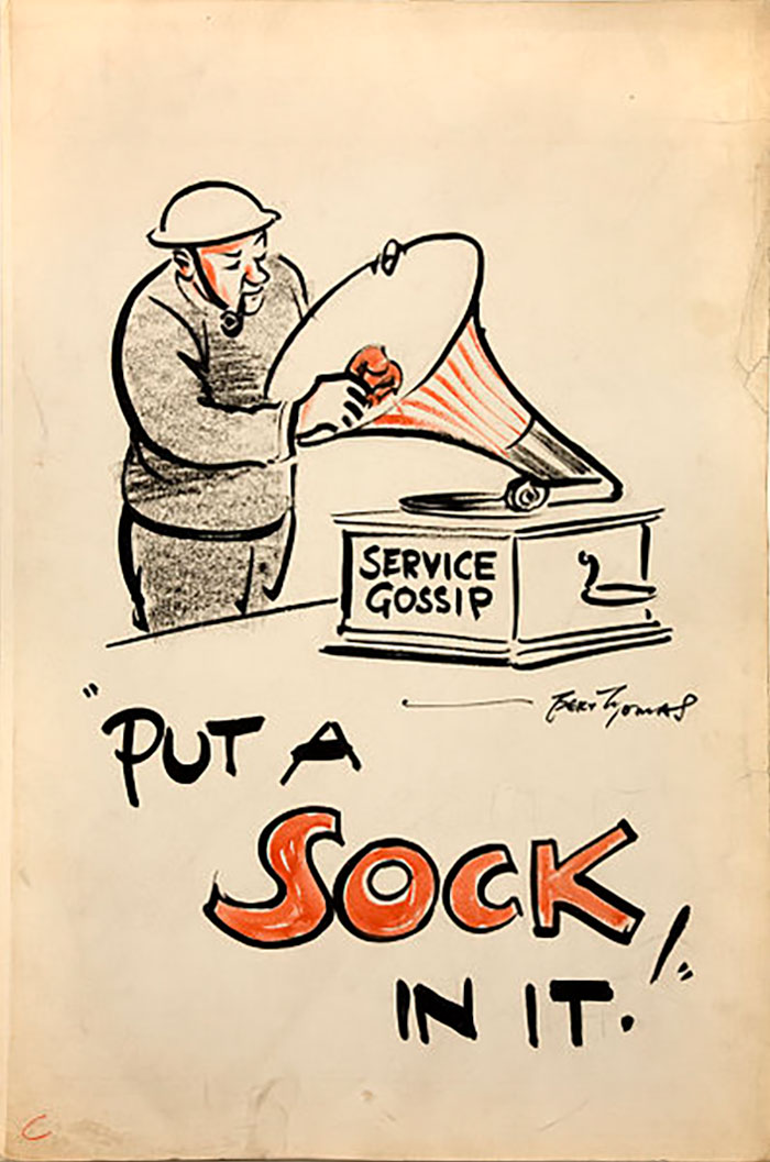 Put A Sock In It
Meaning: Stop talking.

Origin: In the late 19th century people would use woolen socks to stuff the horns of their gramophones or record players to lower the sound, since these machines had no volume controllers.