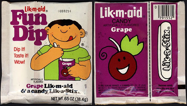 fun dip candy - Likmaid, C088214 Likm.gid 1791552 Candy Artificially Flavored Grape Dip it! Taste it! lkea Stix. Wow! Grape Opee Do Tis Ne Monos A Si Rais Reserved Artificially Flavored Grape Lik.maid &a candy LikaStix. Net Wt.65 Oz 18.49 hond dio