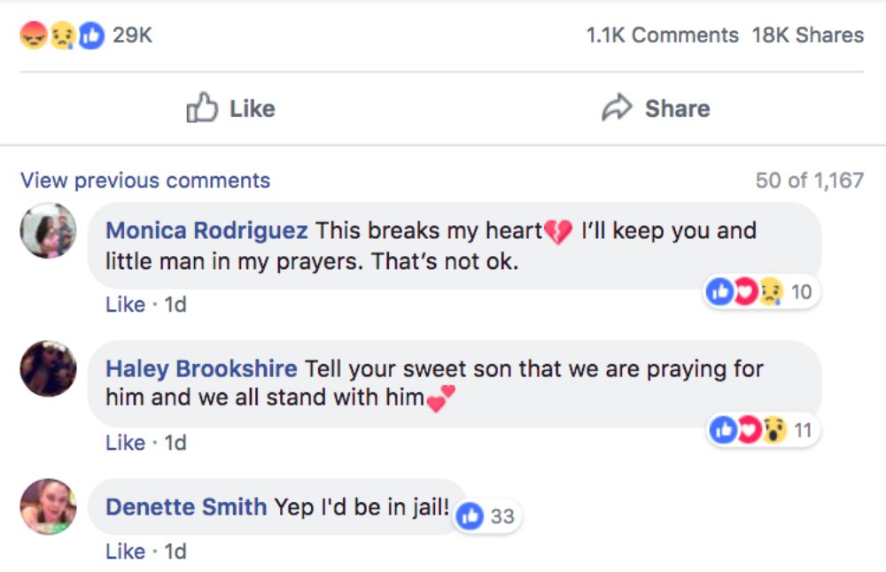 His heartbreaking and noble response to such ugliness did far from fall on deaf ears. His mother’s post was shared nearly 20,000 times and just so happened to catch the attention of the most powerful Jedi in the universe, Mark Hamill.