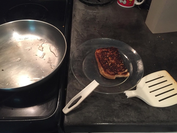 “After 3 years, I still can’t make grilled cheese.”