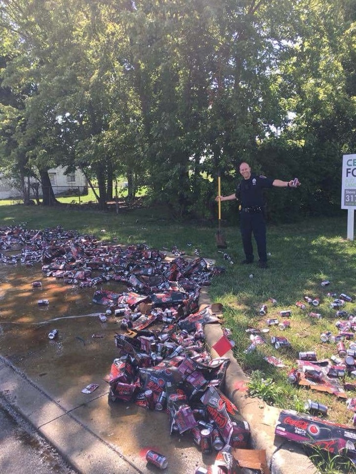 “Our local police department made a massive coke bust this morning...”