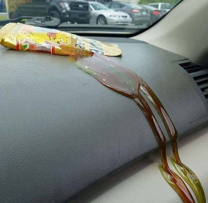 “I can’t wait to eat those gummy bears in my car!”