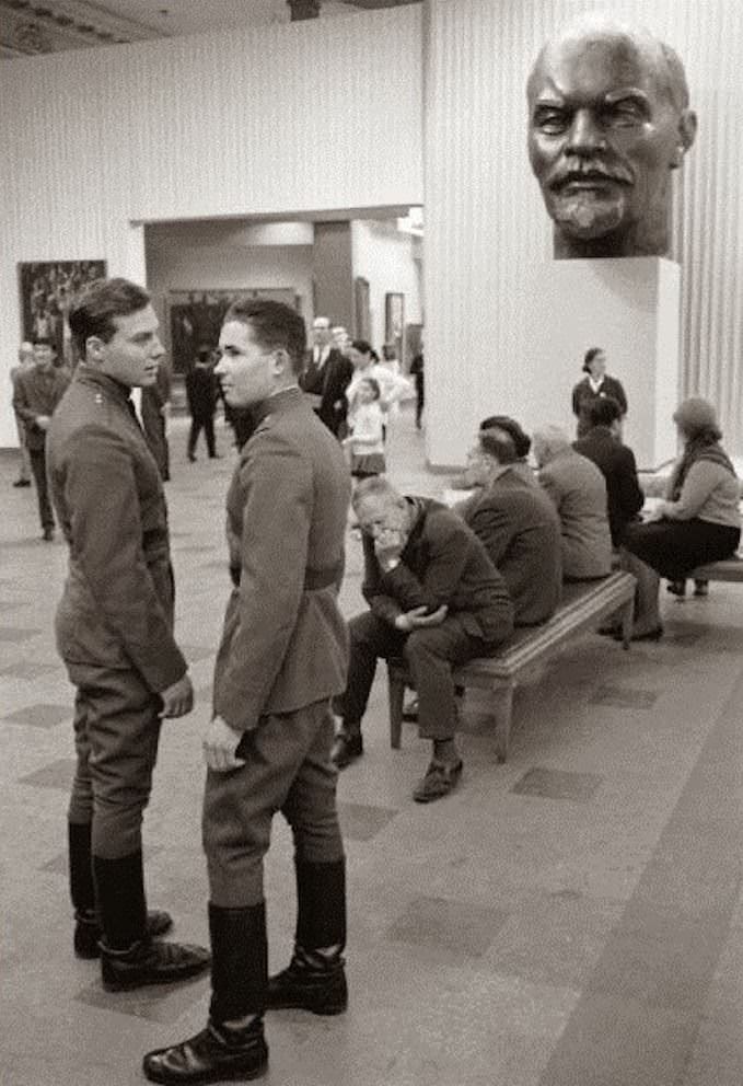 A museum in Moscow, USSR in 1958.
