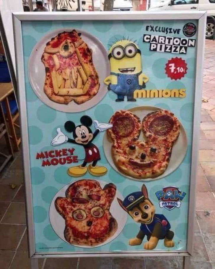 THESE PIZZAS ARE TERRIFYING. 