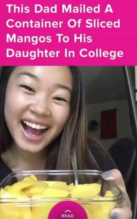 dad mailed mangoes to his daughter - This Dad Mailed A Container Of Sliced Mangos To His Daughter In College Read