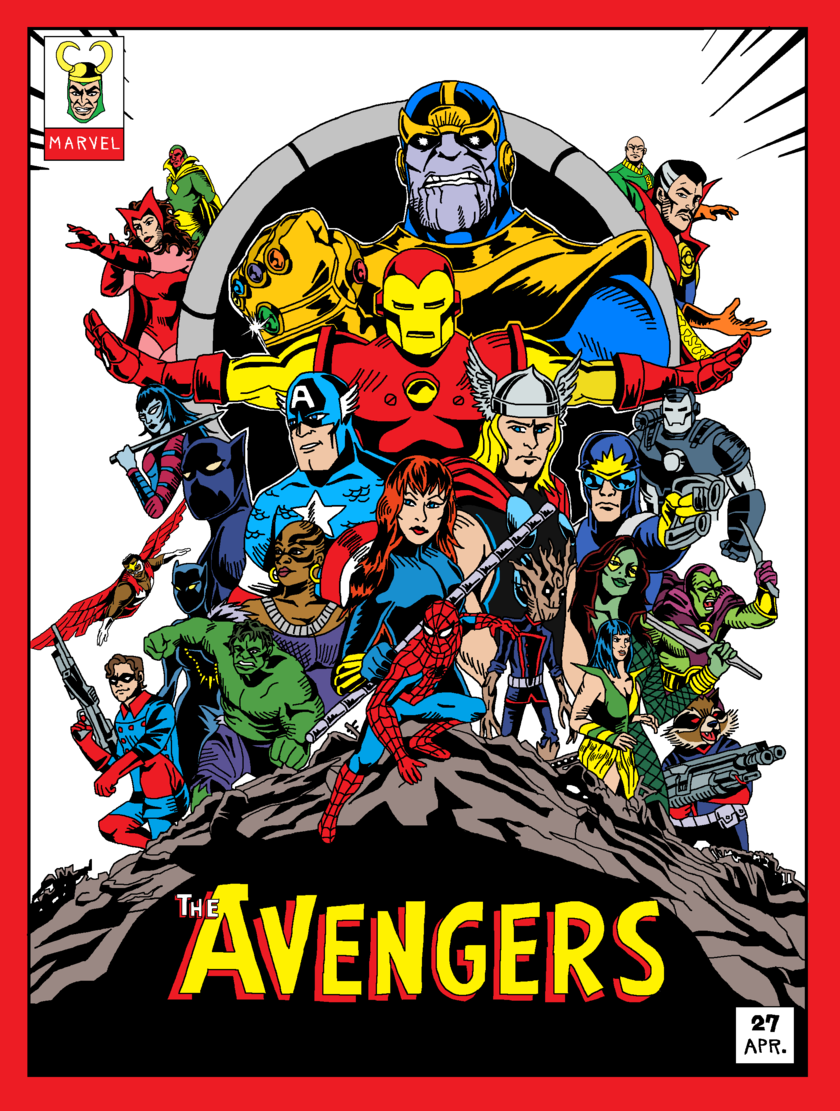 Old Comic book version of Infinity War