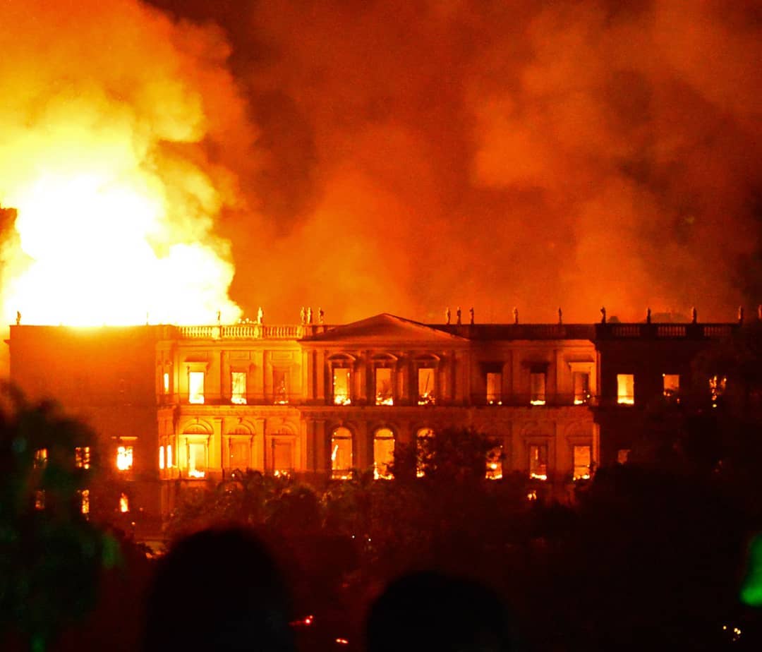 The National Museum in Brazil was completely destroyed in a blaze