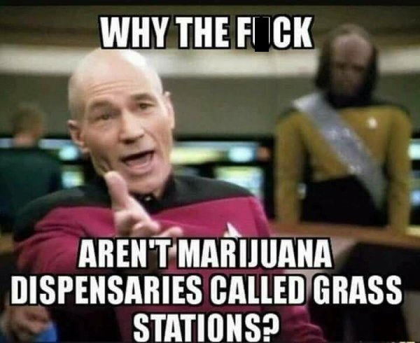 picard wtf - Why The F Ck Aren'T Marijuana Dispensaries Called Grass Stations?