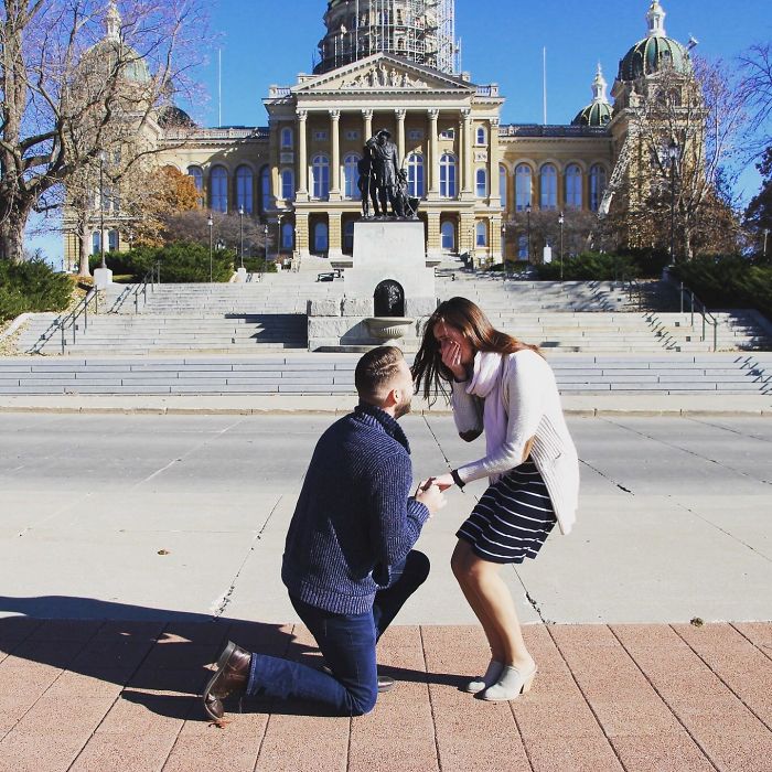 Proposed To My Girlfriend And Realized There Is A Heart In Our Shadows