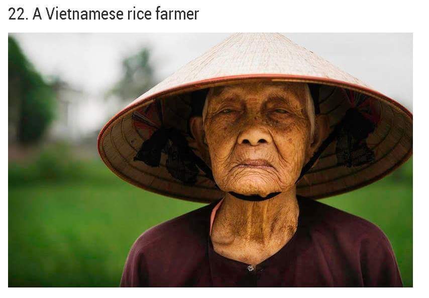 fascinating faces - 22. A Vietnamese rice farmer