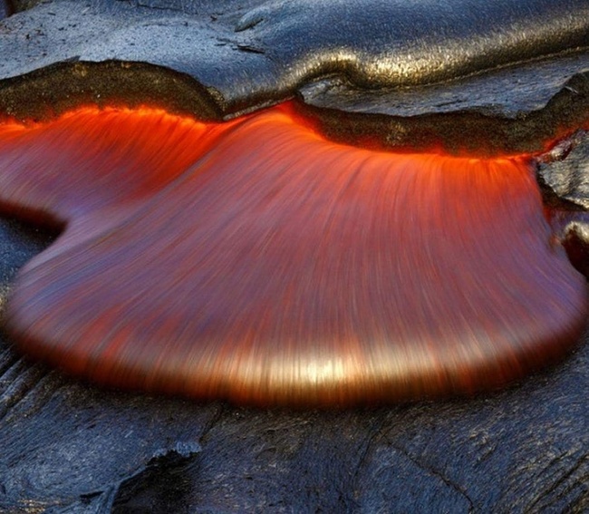 The texture of lava