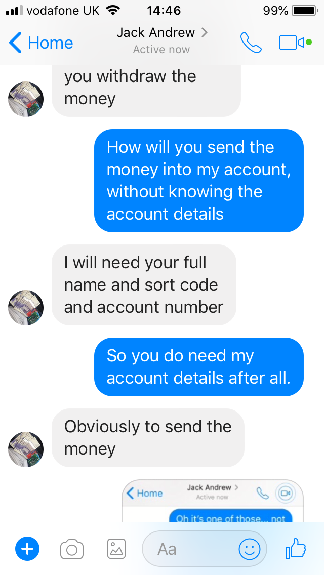 This guy takes a facebook scammer on one wild ride