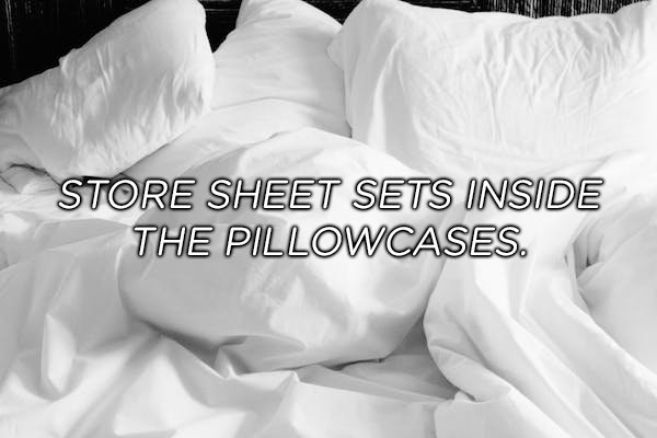 If you’re like me, you’re horribly unorganized and can’t find anything when you need it. Well, I hope the therapy works better for you than it did for me. Until then, try this hack to at least keep your sheets organized.