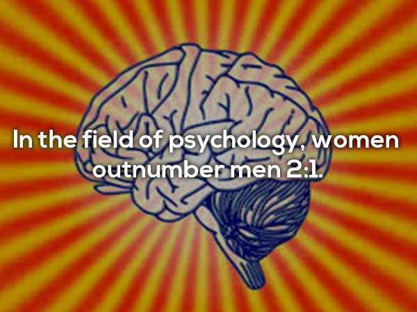 brain clip art - In the field of psychology, women outnumber men