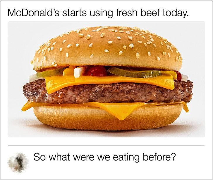 quarter pounder with cheese - McDonald's starts using fresh beef today. So what were we eating before?