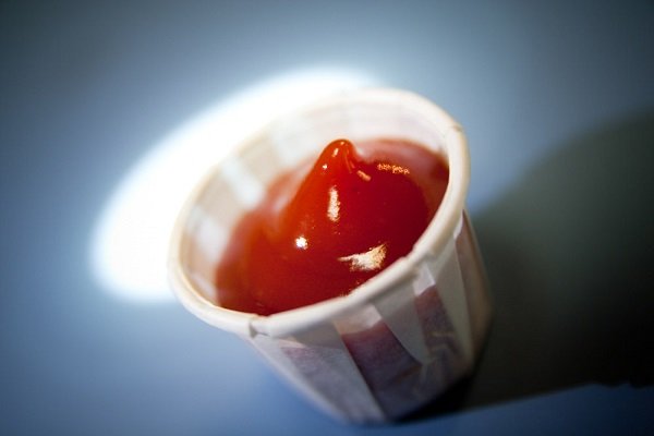 Souffle cup: a ketchup/condiment cup.