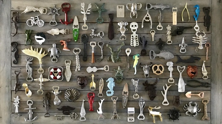 “Introducing my bottle opener collection.”