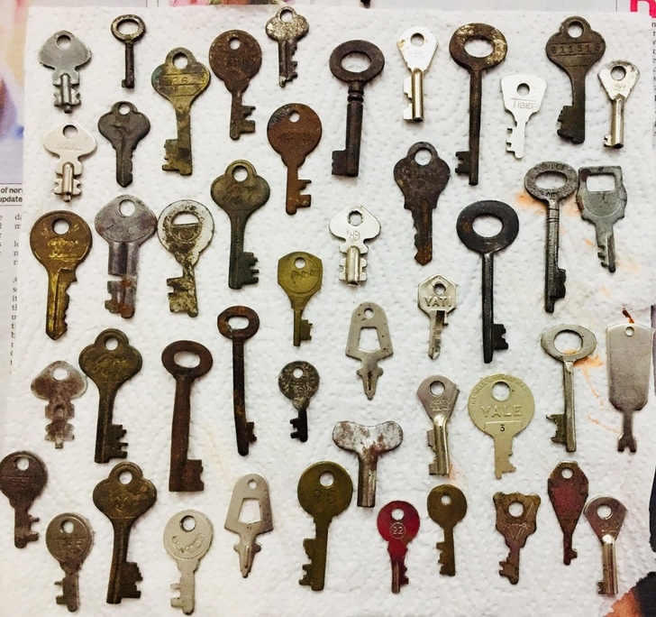 “Keys from different points in the 20th century my grandmother kept.”