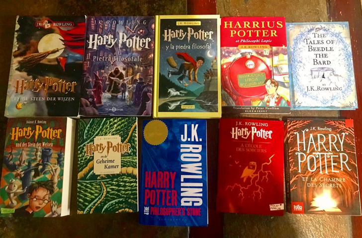 “My favorite souvenirs: every time I travel to a new country, I buy a Harry Potter book in that language.”