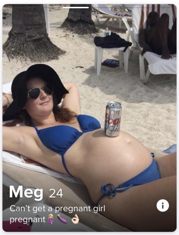 tinder - bikini - Meg 24 Can't get a pregnant girl pregnanto