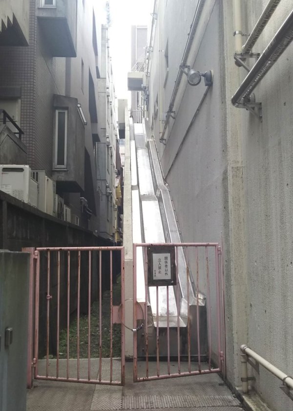 A fire escape slide instead of a ladder is a fun and efficient way to make a quick exit.