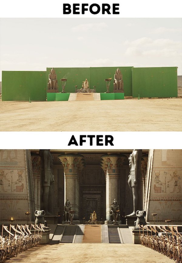Before and After Photos That Show The Powers of Special Effects