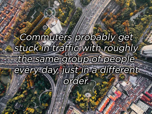 > Commuters probably get Eze stuck in traffic with roughly the same group of people every day, just in a different Vorder.no