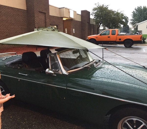 convertible rain