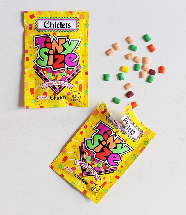 old 90s candy - Chiclets Owowa Or Coated Grids Flavor Ca Net Wt Chiclets 0.5 Oz. Adams 14.19 Chilets Flavor Coate Chiclers " . Net Wt 14.19 0.5 Oz
