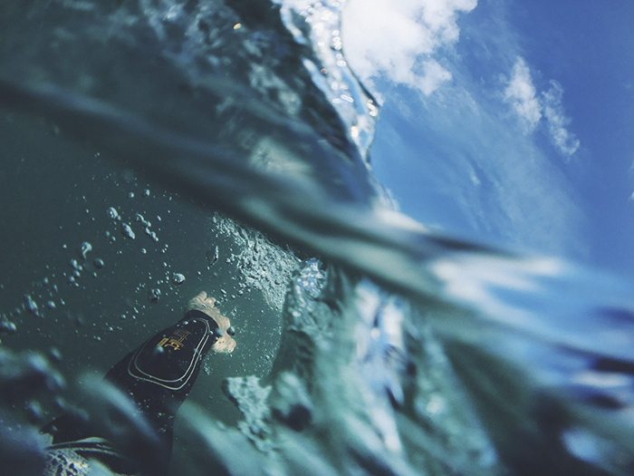 "If you get caught in a rip current, swim horizontally / parallel to the shore at the fastest speed you can comfortably maintain. Don't worry that you're going further out. Eventually you'll be out of the current and can slowly head back inland. Try to swim against it and you'll just tire yourself until you drown."