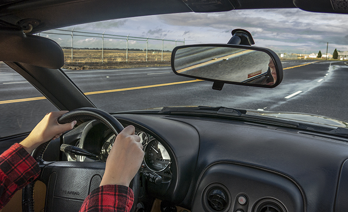 "When you're making a turn across oncoming traffic, keep your wheels pointing straight ahead until the opportunity comes for you to make the turn. If your wheels are facing into the turn and someone hits you from behind, they will push you into the oncoming traffic and dead you will go."