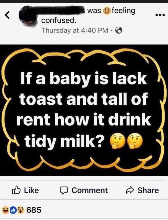 lack toast and toddler ant - feeling s was confused. Thursday at If a baby is lack toast and tall of rent how it drink tidy milk? Comment 685