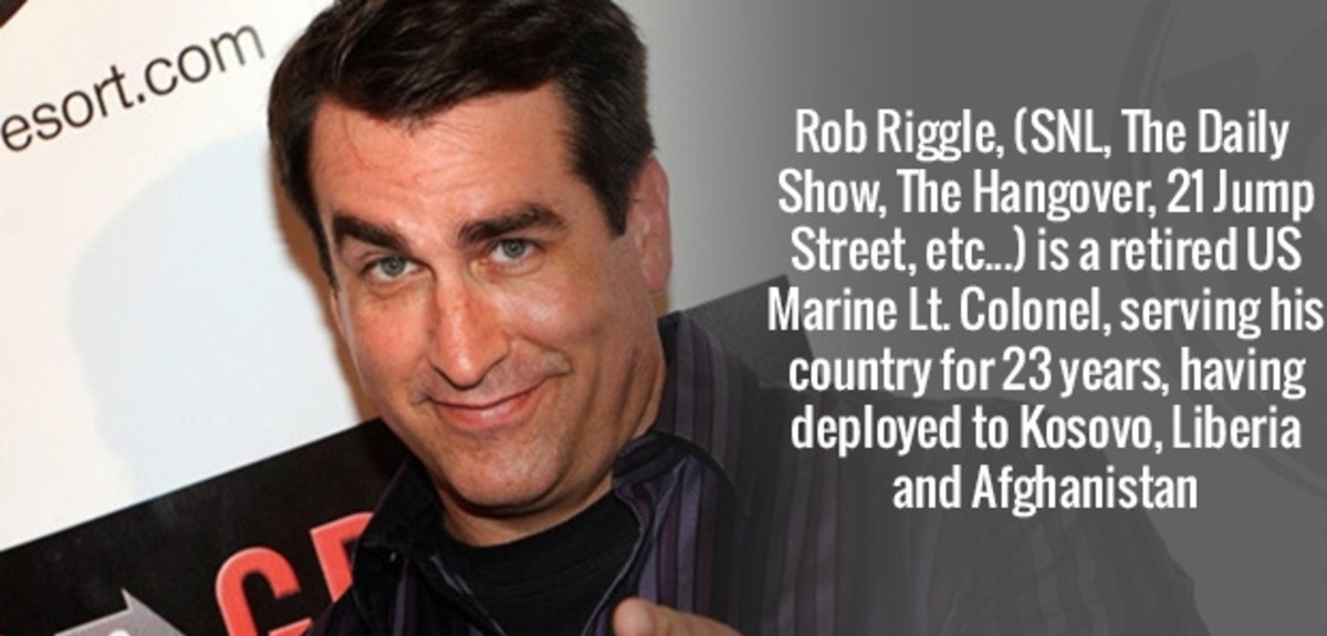 photo caption - esort.com Rob Riggle, Snl, The Daily Show, The Hangover, 21 Jump Street, etc... is a retired Us Marine Lt. Colonel, serving his country for 23 years, having deployed to Kosovo, Liberia and Afghanistan