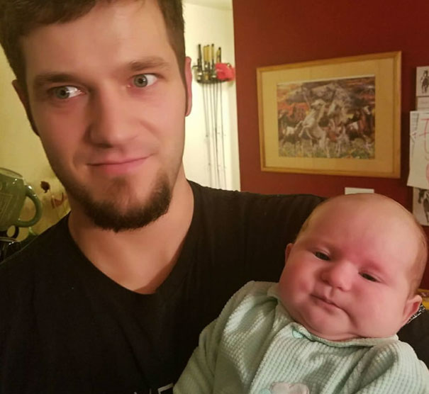 old baby baby looks like old man