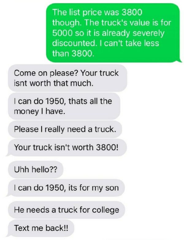 Guy Tries To Sell His Truck Online And Meets The Worst Buyer Ever