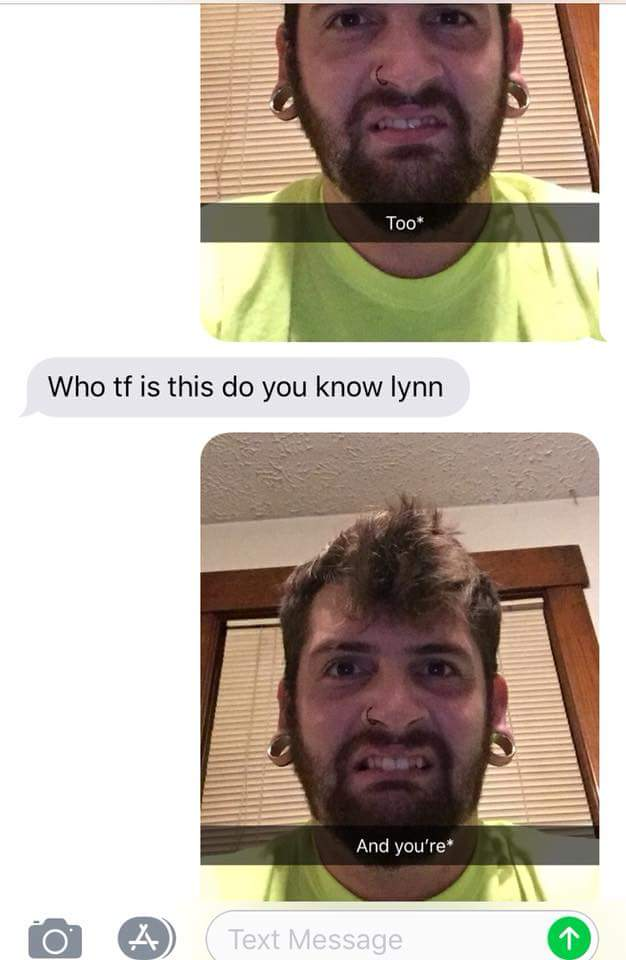 beard - Too Who tf is this do you know lynn And you're O 1 Text Message