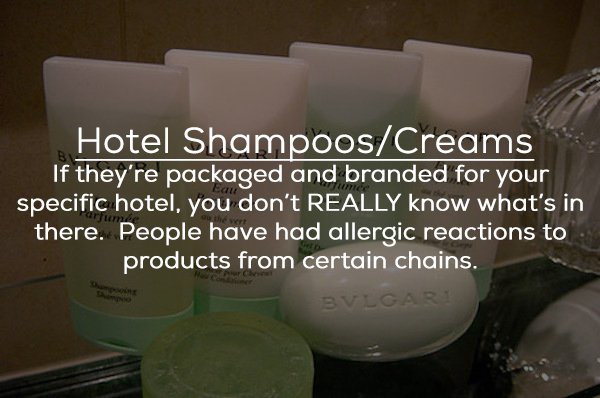 18 complimentary hotel items that you should stay away from