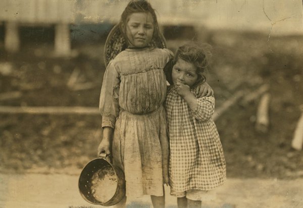 “Maud Daly, Five Years Old. Grade Daly, Three Years Old. Each Picks About One Pot Of Shrimp A Day For The Peerless Oyster Co.

Location: Bay St. Louis, Mississippi”