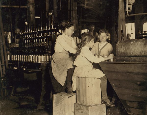 “Daisy Langford, 8 Yrs. Old Works In Ross’ Canneries. She Helps At The Capping Machine, But Is Not Able To “Keep Up.” She Places Caps On The Cans At The Rate Of About 40 Per Minute Working Full Time.

Location: Seaford, Delaware”