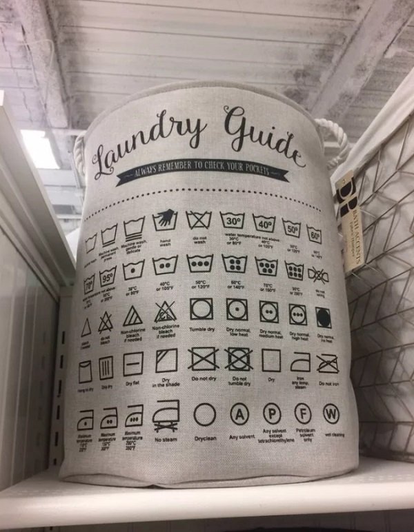 This helpful laundry basket.